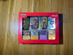 Pokemon TCG 151 Mini Tins 4 Pack + 4 Promos Sams Club Exclusive NEW SEALED - Image 1
