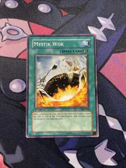 Yu-Gi-Oh Ancient Sanctuary Mystik Wok 1st Edition AST-036 MP - Image 1