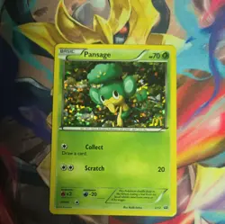 Pansage 2/12 - McDonald's Promos - Stamped Holo Pokemon Card 2012 - Image 1