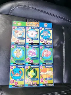 POKEMON 1ST MOVIE 1999 BURGER KING #21 MASTER TRAINER SET UNCUT 9 Card Sheet - Image 2
