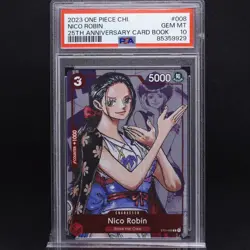PSA 10 Nico Robin ST01-008 Premium Card 25th Collection Graded One Piece Card - Image 1