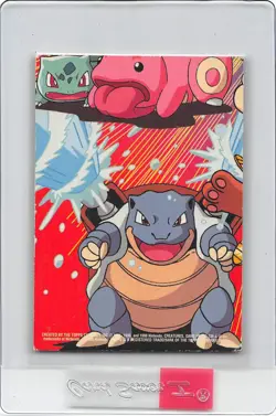 NIDOKING #34 - 2 of 10 - Blue Logo Topps - TV SERIES - Pokemon Sticker CARD - LP - Image 2