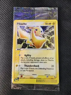 Pikachu 012 and Meowth 013 Black Star Promo Sealed 2003 Holo Rare Pokemon Cards - Image 1