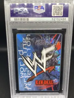 WWF Raw Deal Card: Spit At Opponent-The Rock & Mick Foley PSA 10 RARE - Image 2