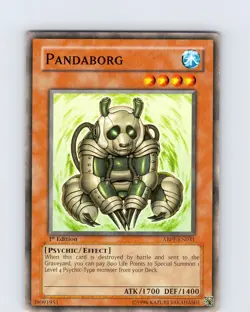Yu-Gi-Oh TCG Pandaborg ABPF-EN031 1st Edition Regular Common Card Played LP - Image 1