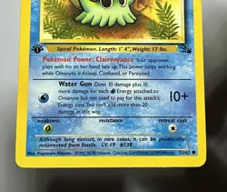 Omanyte 52/62 (LP) 1st Edition Common Fossil Set 1996 WOTC Pokemon Card - Image 4