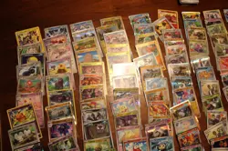 Large lot Pokemon cards, lots of shiny foil holo. 1300 total cards. 225 shiny - Image 5