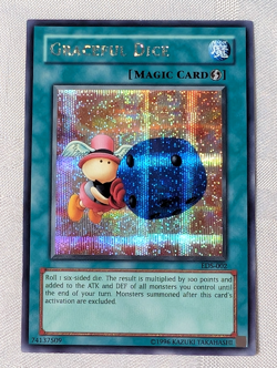 1996 YU-GI-OH GRACEFUL DICE EDS-002 HOLO FOIL GAME TRADING CARD COLLECTOR - Image 1
