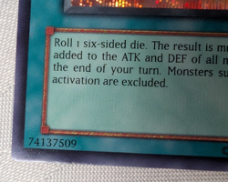 1996 YU-GI-OH GRACEFUL DICE EDS-002 HOLO FOIL GAME TRADING CARD COLLECTOR - Image 5