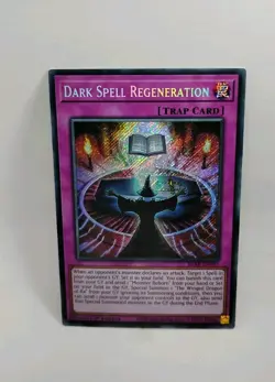 YU-GI-OH! Dark Spell Regeneration. BLAR-EN001. 1st Edition Secret Rare Card. TCG - Image 1