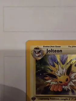 Jolteon Jungle Set 1ST EDITION HOLO Foil Rare Card 4/64 1999 Pokemon - Image 4