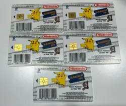 Pokemon Snap Blockbuster Video Smart Card Set of 5 Vintage 1999 Pikachu Squirtle - Image 3