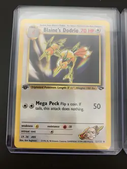 Blaine's Dodrio 32/132 1st Edition NM Gym Challenge Non-Holo Pokemon Card - Image 2