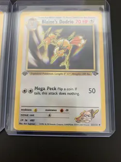 Blaine's Dodrio 32/132 1st Edition NM Gym Challenge Non-Holo Pokemon Card - Image 4