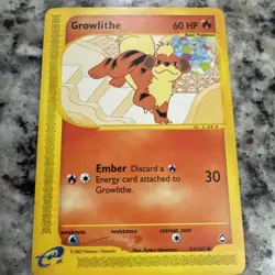 Pokemon Growlithe Aquapolis #51 (2003) MINT Condition Vintage Card - Image 4