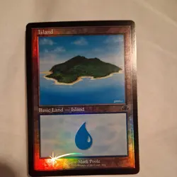 MTG Island RETRO FRAME FOIL Dominaria Remastered 404 NM - Image 1