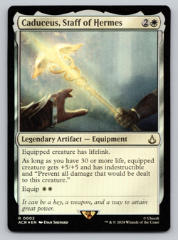 FOIL Caduceus, Staff of Hermes - MTG Assassin's Creed Universes Beyond - Image 1