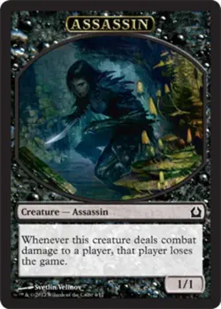 Assassin Token Light Play, English Magic the Gathering MTG Return to Ravnica - Image 1