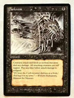 Darkness - 1994 Magic the Gathering MTG Legends - Near Mint - Free Shipping! - Image 1