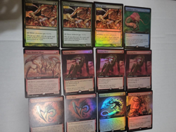 MTG SLIVER MUSCLE, TELEKINETIC 12 LOT ALL FOIL EX-MINT FREE SHIPPING!!! - Image 1