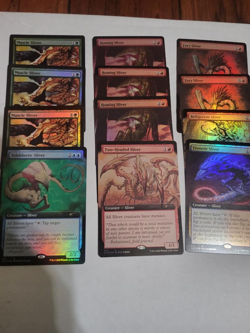 MTG SLIVER MUSCLE, TELEKINETIC 12 LOT ALL FOIL EX-MINT FREE SHIPPING!!! - Image 2