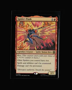 MTG: Spider-Punk #92 R Foil NM Marvel's Spider-Man - Image 1