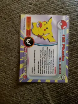 Topps Pokemon #25 Pikachu TV Animation Edition Series Mint - Image 2