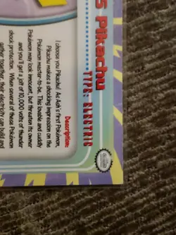 Topps Pokemon #25 Pikachu TV Animation Edition Series Mint - Image 3