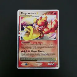 Pokemon Cards: Mysterious Treasures Rare Holo: Magmortar Lv. X 123/123 - Image 1