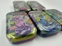 22% OF CODE | Pokemon Prismatic Evolutions Mini Tins 5x Brand New Sealed - Image 2