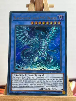 Blauaugiger Chaos MAX Drache DUPO-DE048 Ultra Rare Deutsch NM YUGIOH - Image 1
