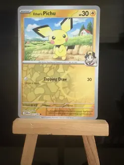 ETHAN’S PICHU 71/182 Destined Rivals NM - Reverse Holo Common - Pokemon TCG Card - Image 1
