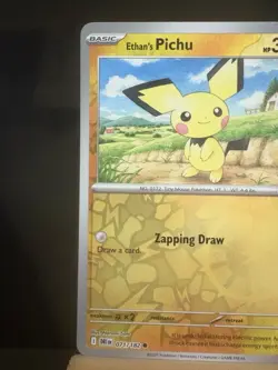 ETHAN’S PICHU 71/182 Destined Rivals NM - Reverse Holo Common - Pokemon TCG Card - Image 2