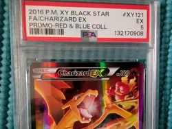 Pokemon Card Charizard EX XY121 XY Holo PSA 5 - Image 4