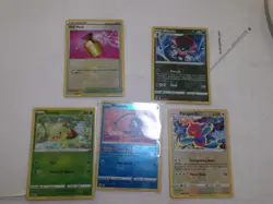 Lot of 5 Pokemon Reverse Holo/ Holo Cards - Image 1