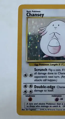 Pokemon Cards: Base Set Rare Holo: Chansey 3/102 TCG 1999 WOTC Vintage - Image 4