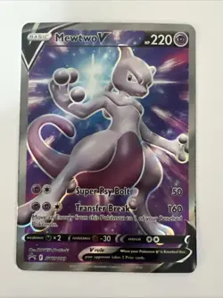 Mewtwo V SWSH229 Full Art Sword & Shield Promo Card Pokemon TCG - Image 1