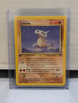 CUBONE - 1st EDITION 50/64 JUNGLE SET POKEMON CARD. LP/NM - Image 1