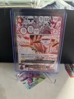 Honesty Impact OP11-018 R Parallel a Fist of Divine Speed One Piece Card - Image 1