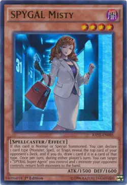SPYGAL Misty RATE-EN086 - 1st Edition NM - Ultra Rare Yugioh Card TCG - Image 1