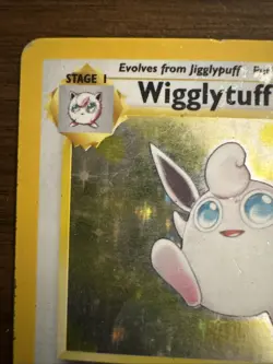 Pokemon TCG Wigglytuff Jungle Holo Card 16/64 Unlimited Rare, HP/Damaged - Image 2