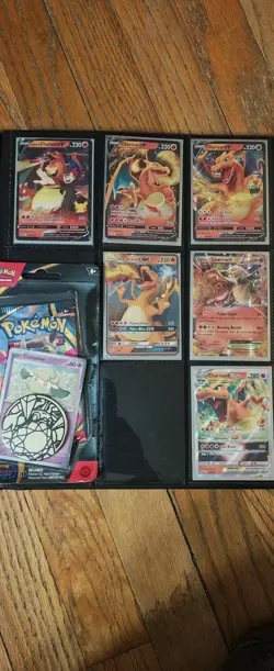 Pokemon Charzard LOT 15 Cards + Phantasmal Flames Blister Pack - Image 3