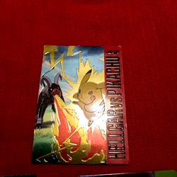 1998 Japanese Pokemon Meiji movie promo Get card VS rare Pikachu Typhlosion - Image 3