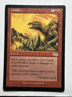 Wildfire Urza's Saga 228 Regular MTG Card MP-LP - Image 1