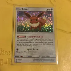 Pokemon TCG Eevee Holo Promo Card 11/12 McDonald's 2018 MP - Image 1