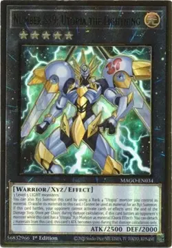 Number S39: Utopia The Lightning MAGO-EN034 - 1st Ed NM - Max Gold Yugioh Card - Image 1