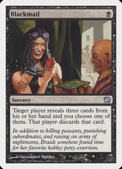Blackmail NM 9th Edition MTG Magic the Gathering Black English Card - Image 1