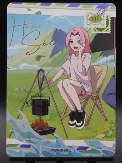 Sakura Haruno NRV01-PU-002L4 English Naruto Kayou Card Heavens Scroll NM - Image 1