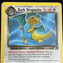 Dark Dragonite 22/82 Team Rocket Non-Holo WOTC Vintage Pokemon Card Near Mint - Image 1