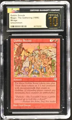 GOBLIN SCOUTS Mirage CGC 10 Pristine MTG [Nostalgium] - Image 1